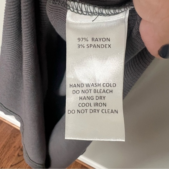 2/25 Mod Ref ❤️ Ribbed Bodycon Dress Sleeveless Layering Piece Large - Picture 3 of 3